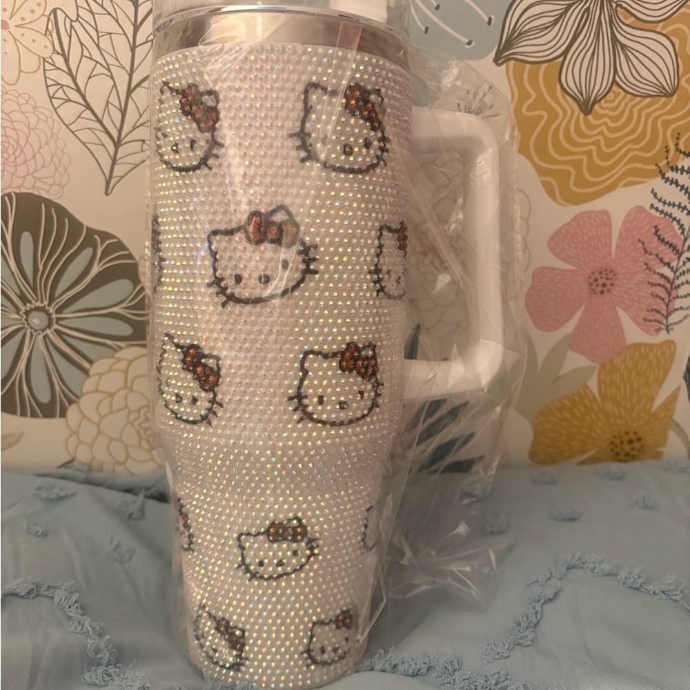Hello Kitty Rhinestone white unbranded Tumbler